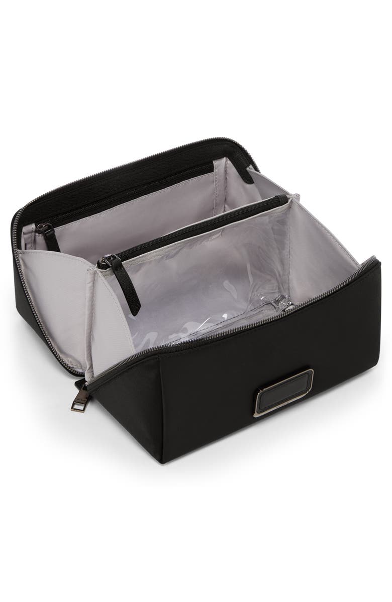 TUMI Dallas Cosmetics Bag, Alternate, color, Black/ Gunmetal
