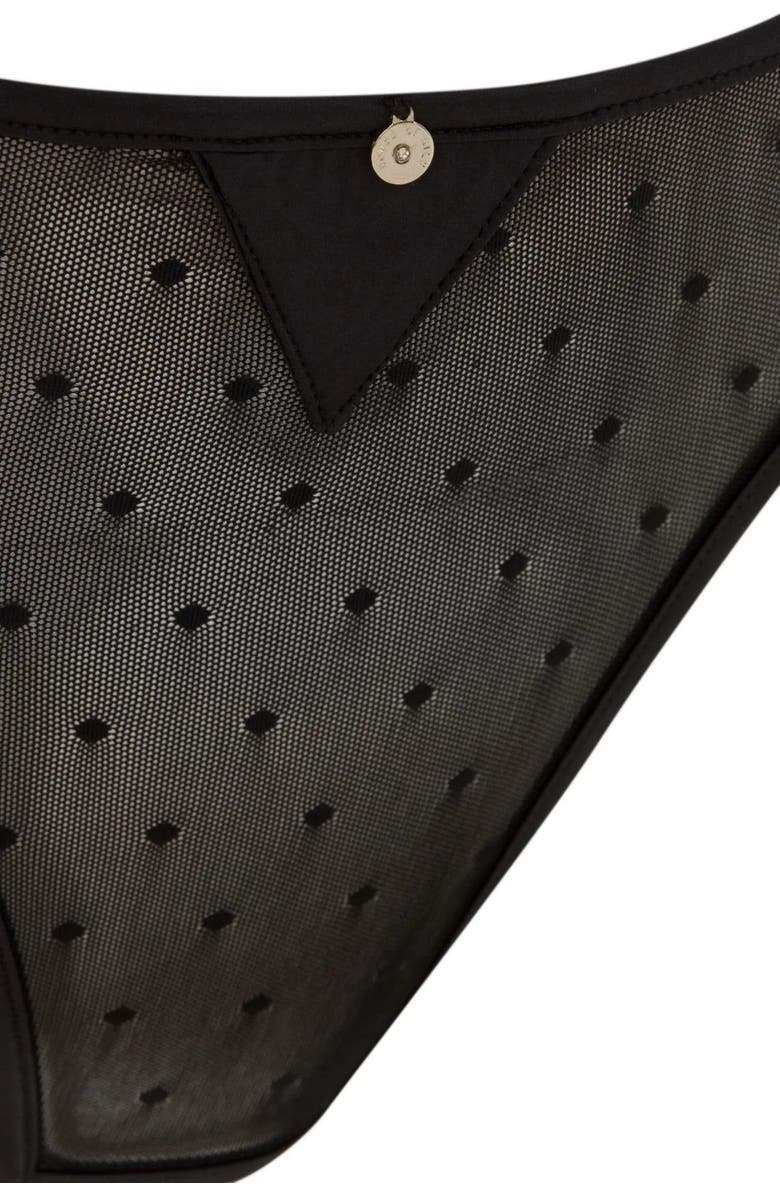 House Of Silk Matilda Ouvert Lace Panties, Alternate, color, Black