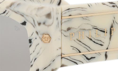 Philipp Plein 51mm Rectangular Sunglasses In Neutral