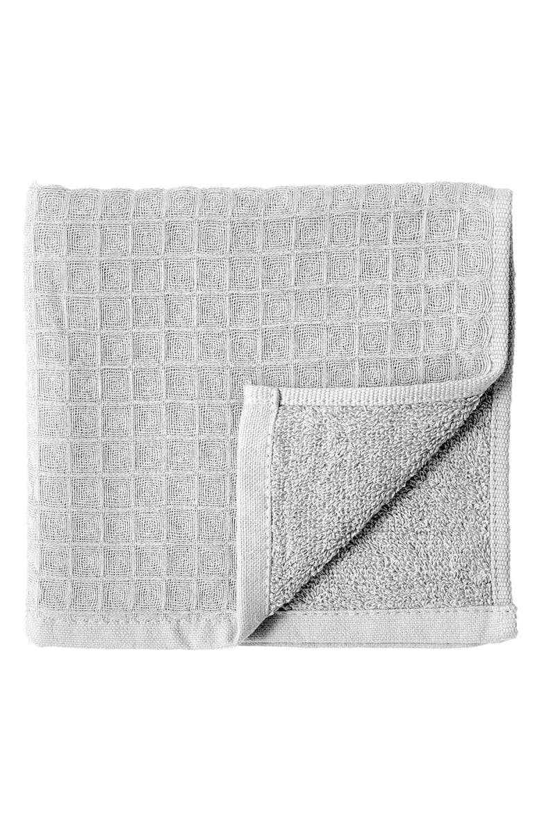 Uchino Waffle Twist 6-Piece Cotton Bath Towel, Alternate, color, Grey