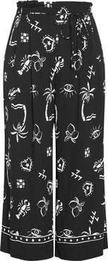 City Chic Resort Paperbag Waist Wide Leg Pants