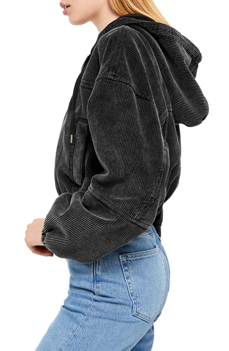 BDG Urban Outfitters Corduroy Crop Hooded Jacket, Alternate, color, 