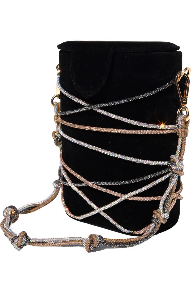 Simitri Knotty Bucket Bag, Alternate, color, Black