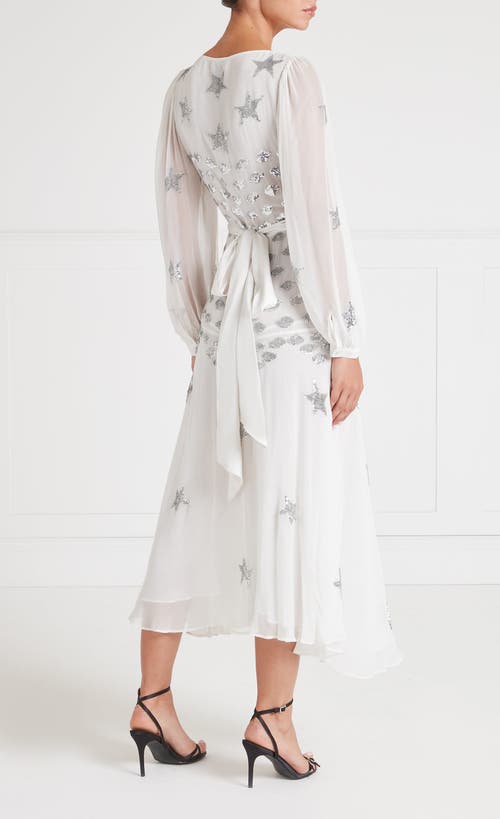 Temperley London Etoile Wrap Dress In White