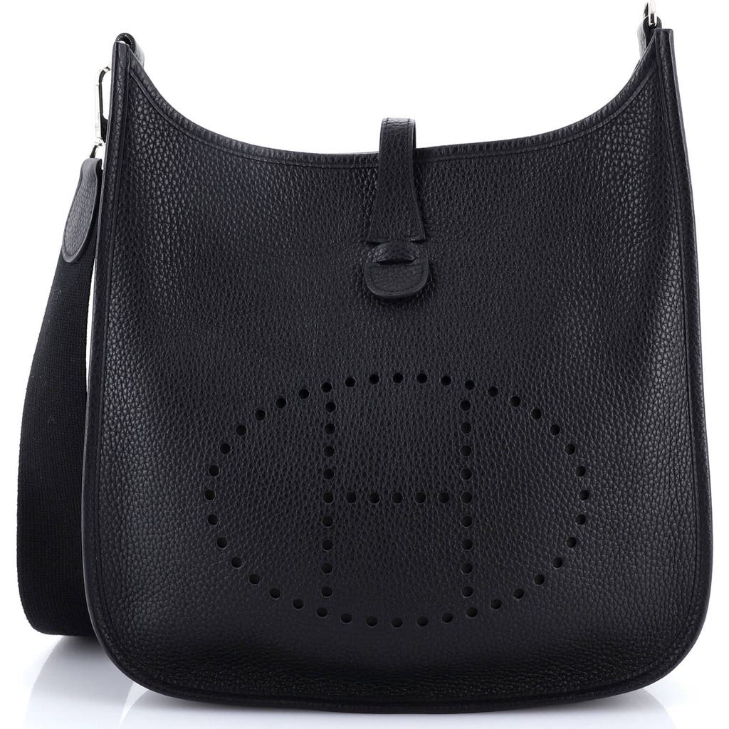 Pre-owned Hermes  Hermes Evelyne Bag Gen Ii Clemence Pm In Black