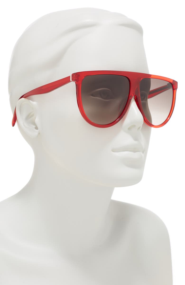 CELINE 62mm Flat Top Sunglasses, Alternate, color,