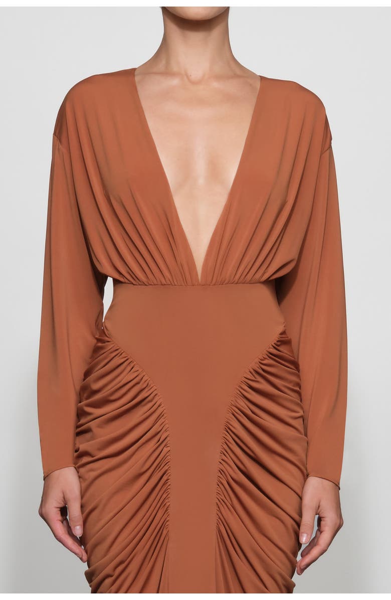 Et Ochs Athens Midi Dress, Alternate, color, Tuscan