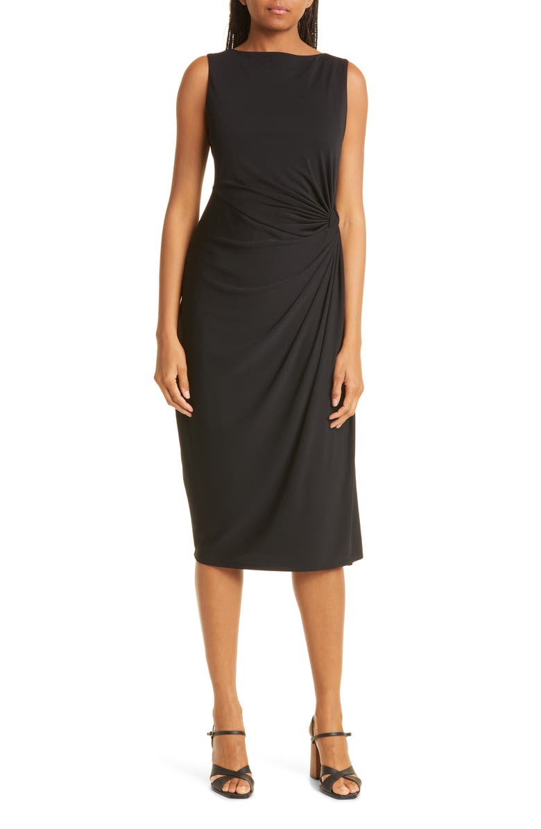 Donna Karan New York Side Twist Jersey Midi Dress, Main, color,