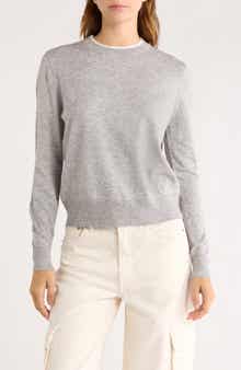 Elodie Tipped Crewneck Sweater