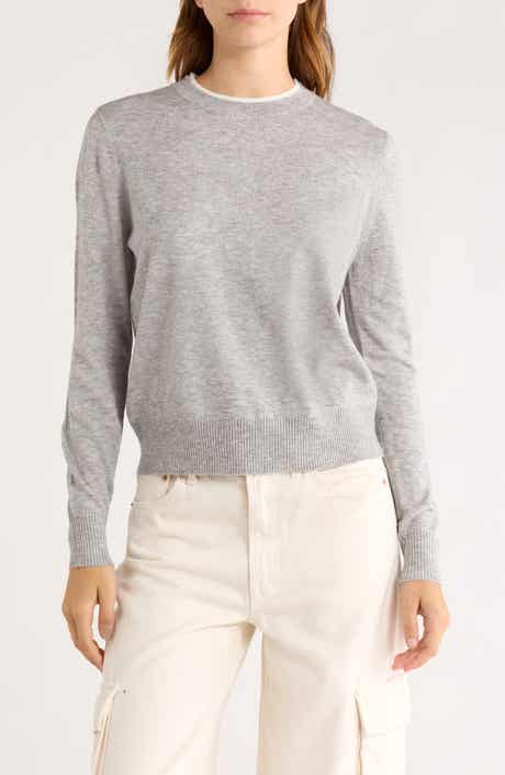 Elodie Tipped Crewneck Sweater