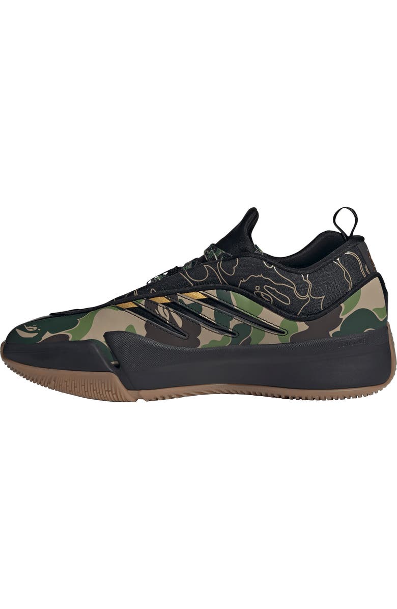 adidas x BAPE Dame 9 Sneaker, Alternate, color, Camo/ Black
