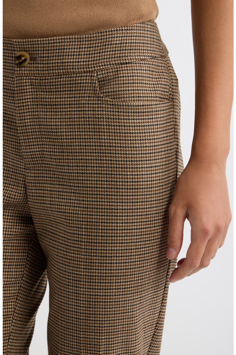 Mini Houndstooth Pants, Alternate, color, VICUNA MULTI