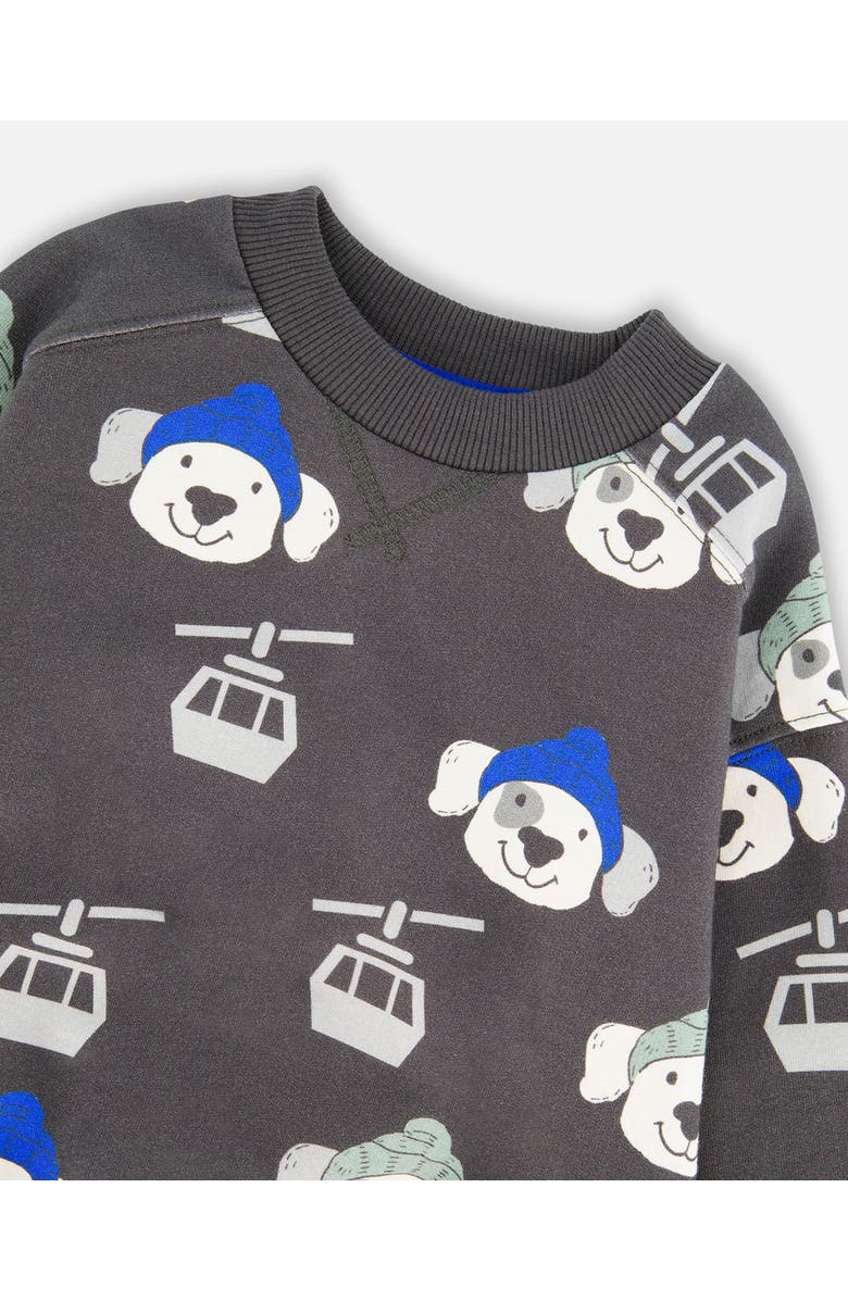 Deux par Deux Fleece Pullover Sweatshirt Dog, Alternate, color,
