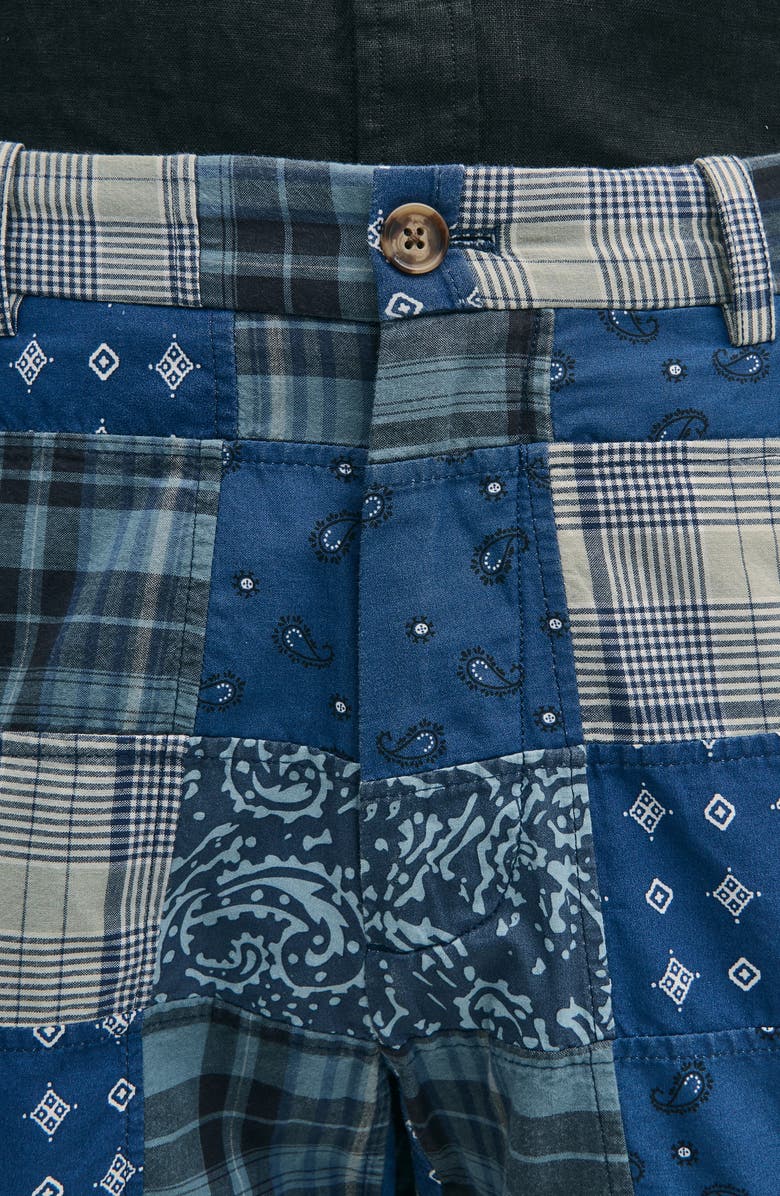 Brooks Brothers Madras Patchwork Cotton Shorts, Alternate, color, 