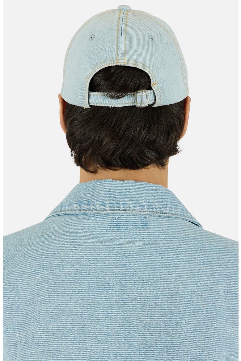Denim Adjustable Baseball Cap, Alternate, color, LIGHT WASH
