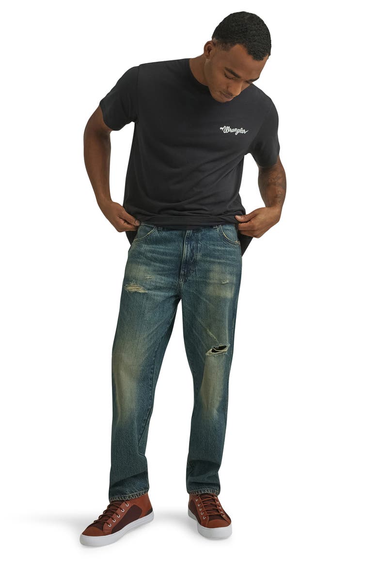 Distressed Loose Jeans, Alternate, color, IDIOTEQUE