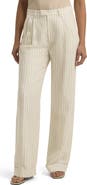 Favorite Daughter Paige Pinstripe Straight Leg Pants