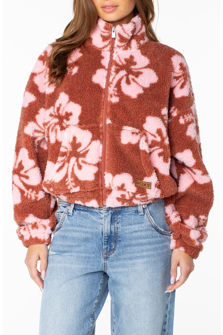 Cold Surf High-Pile Fleece Jacket, Main, color, CHUTNEY