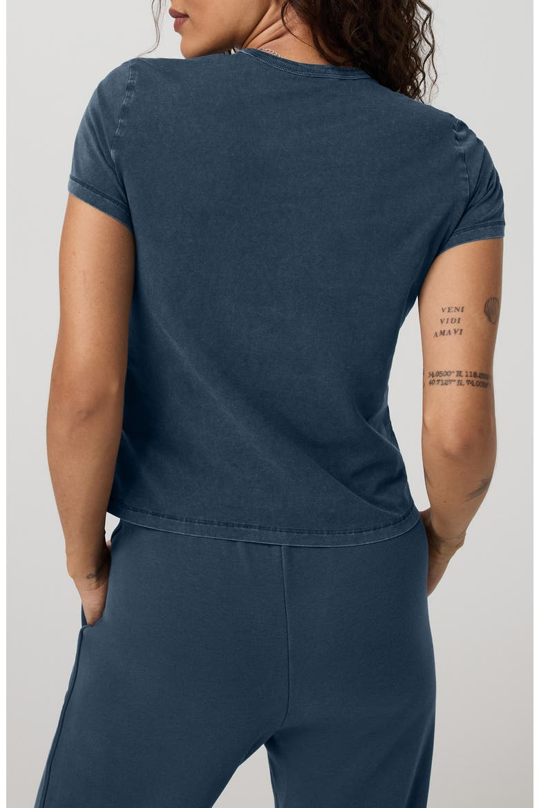 Feather Classic T-Shirt, Alternate, color, OCEAN BLUE