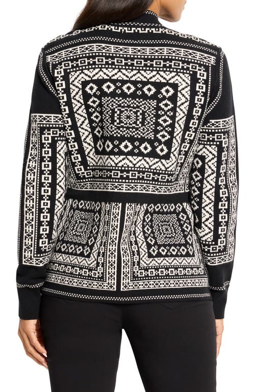 Nic + Zoe Nic+zoe Nordic Nights Reversible Knit Jacket In Multi