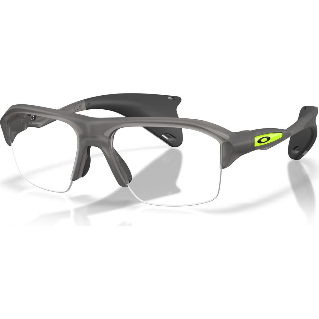 Oakley 62mm Rectangle Optical Glasses In Gray