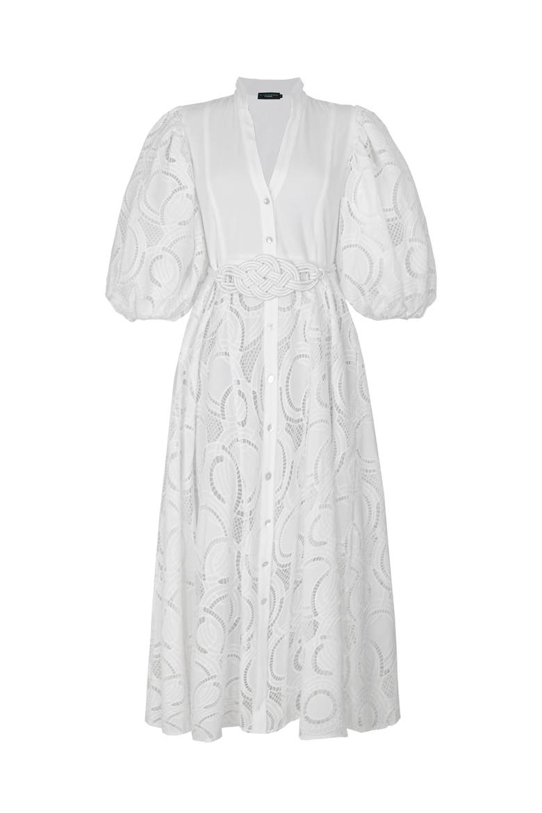 Bromelia Dress, Main, color, WHITE EYELET