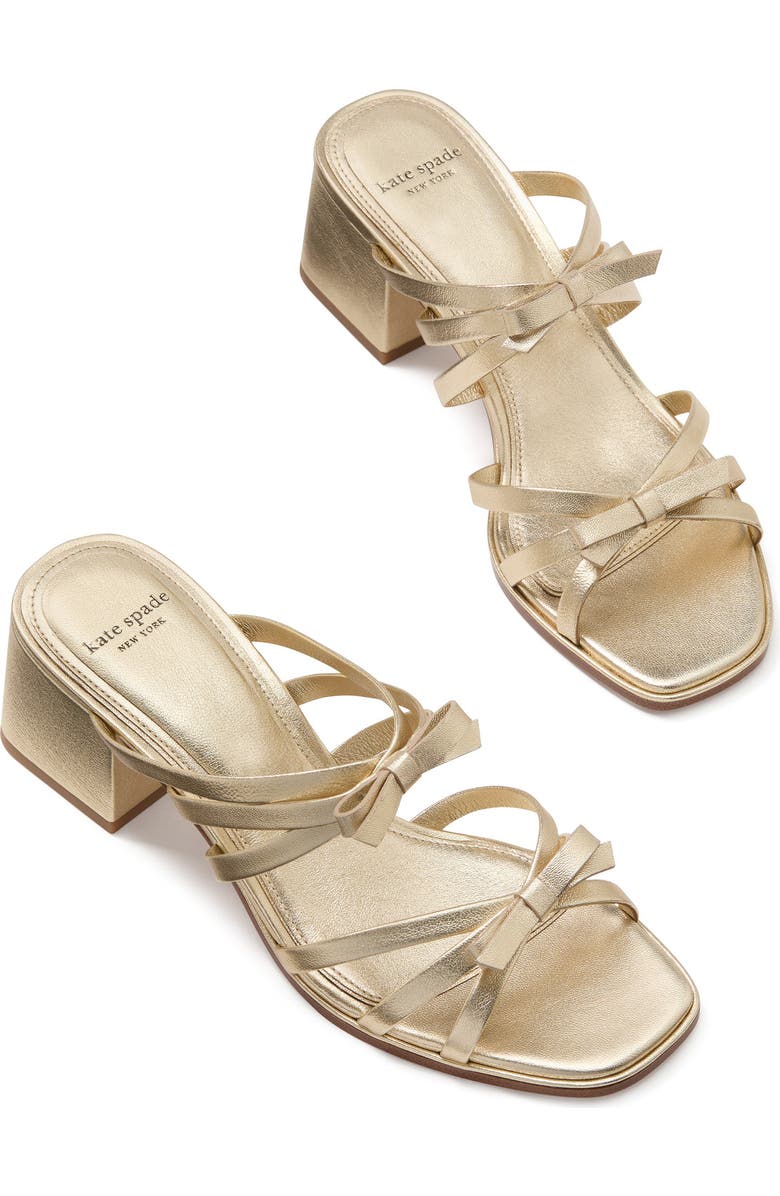 Kate Spade New York carolina metallic block heel sandal, Alternate, color,