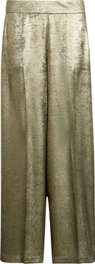 Tahari ASL Foil Wide Leg Pants