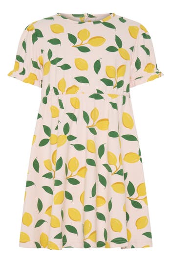 Dot Australia Kids' Lemon Print Puff Sleeve Dress