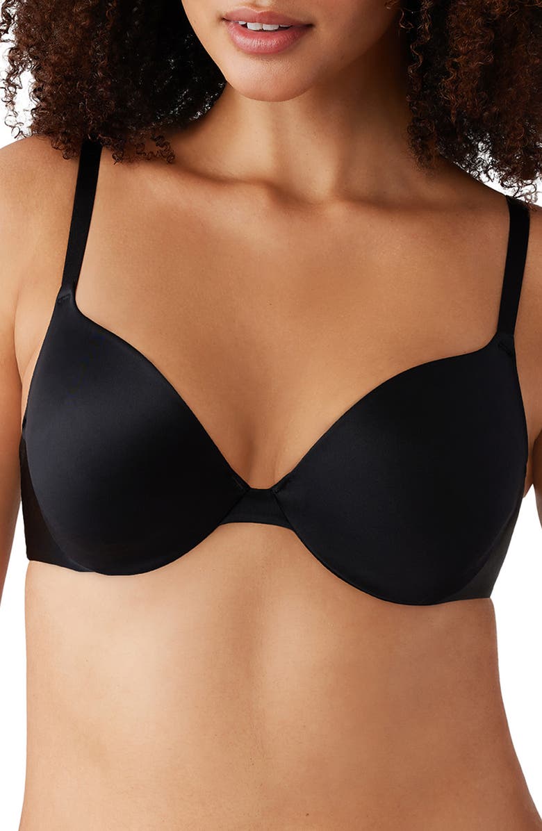 Wacoal Inner Sheen Underwire T-Shirt Bra, Main, color, Black