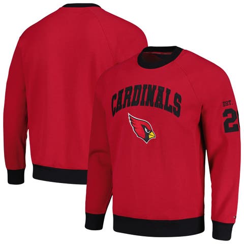 Men's Tommy Hilfiger Cardinal Arizona Cardinals Reese Raglan Tri-Blend Pullover Sweatshirt