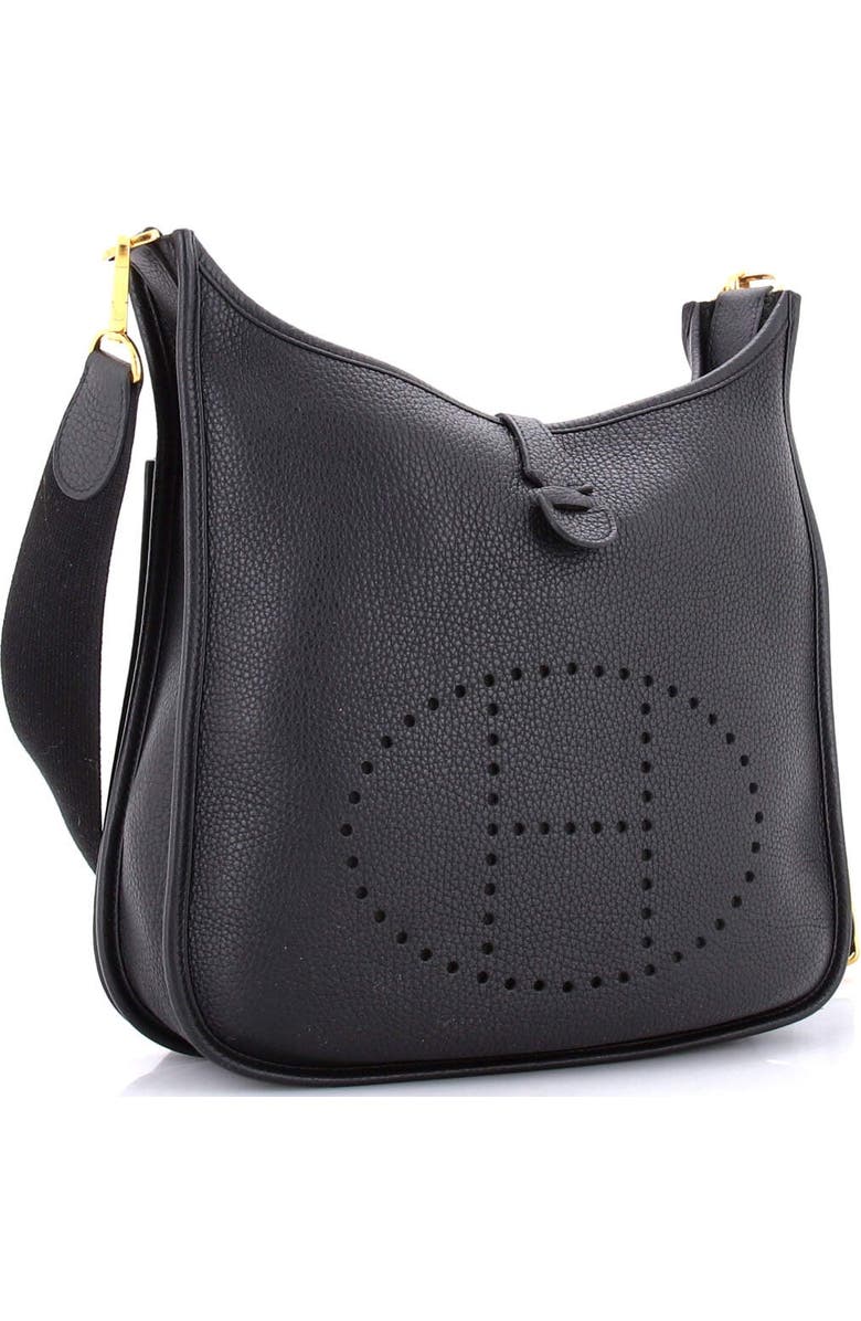 Pre-Owned Hermes Evelyne Bag Gen III Clemence PM, Alternate, color, Noir