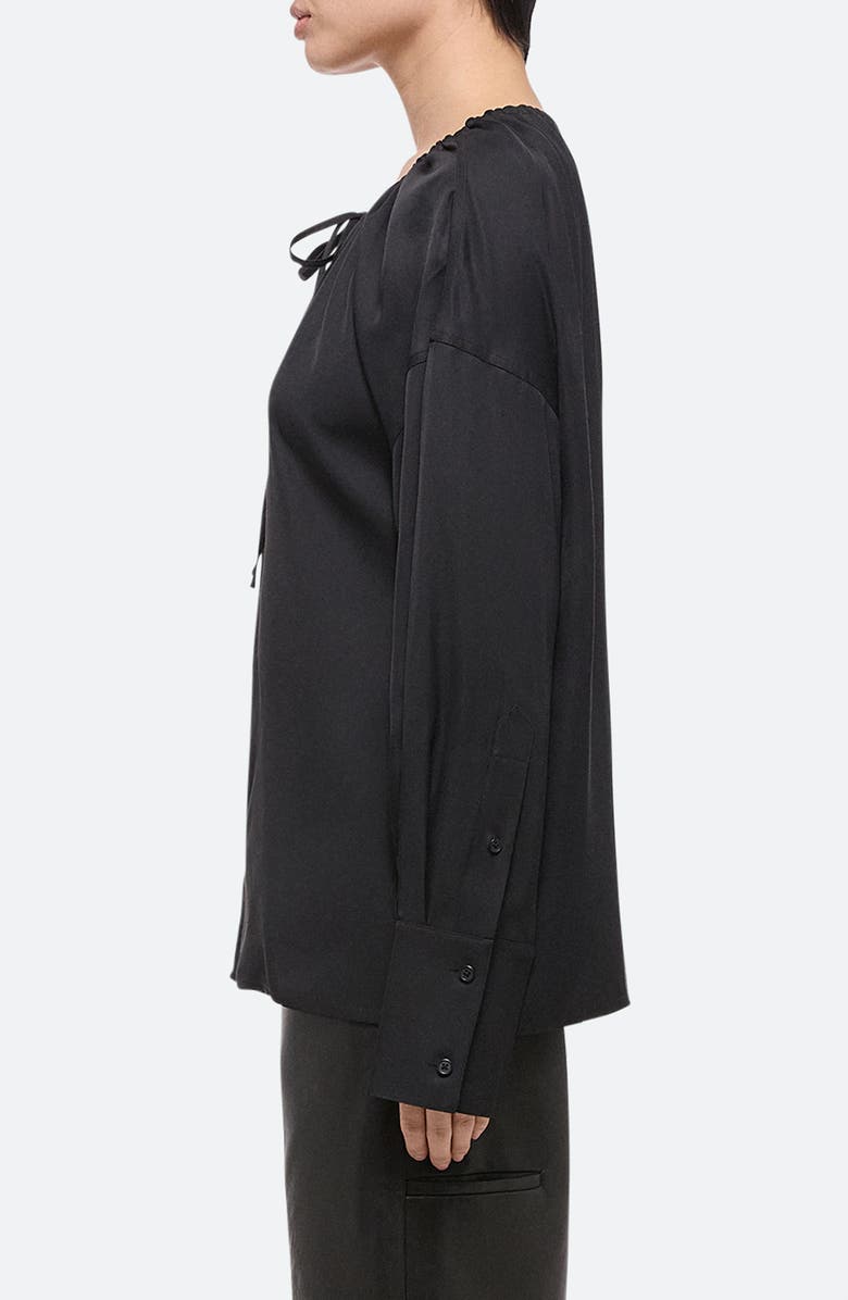 Helmut Lang Reversible Long Sleeve Drawstring Top, Alternate, color, 