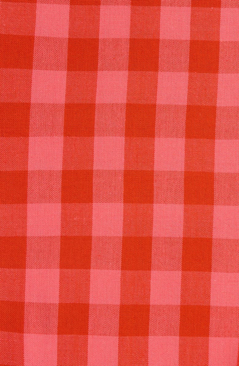 Heather Taylor Home Gingham Guava Tablecloth, Alternate, color, 