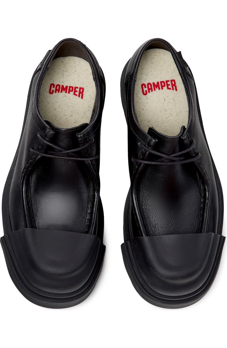 Camper Junction Cap Toe Penny Loafer, Alternate, color, Black Black