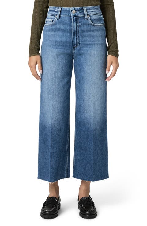 Anessa Raw Hem High Waist Wide Leg Jeans