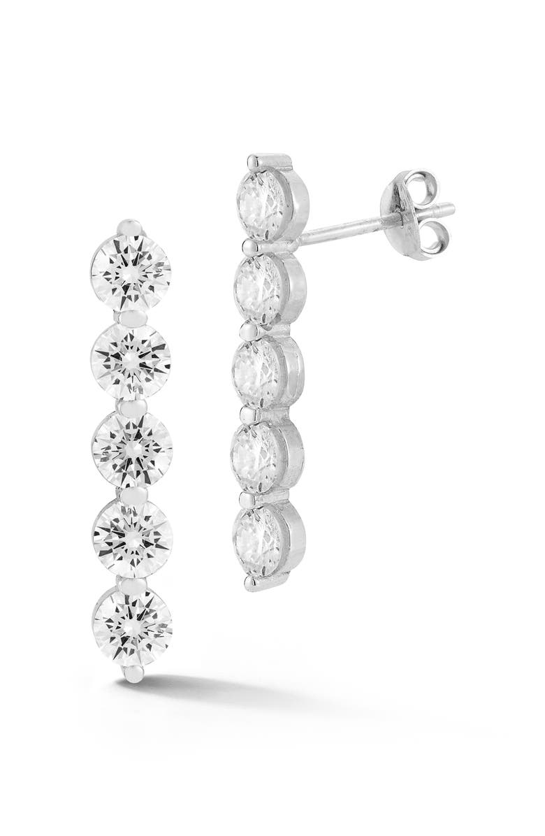 SPHERA MILANO CZ Linear Drop Earrings, Main, color,