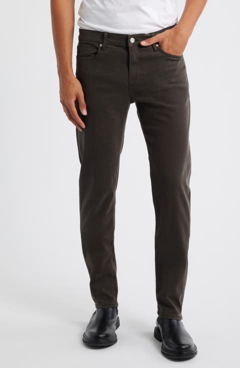 L'Homme Slim Fit Five-Pocket Twill Pants
