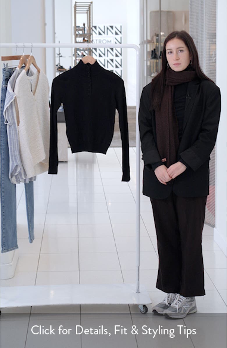 Mock Neck Henley Sweater, sales video thumbnail