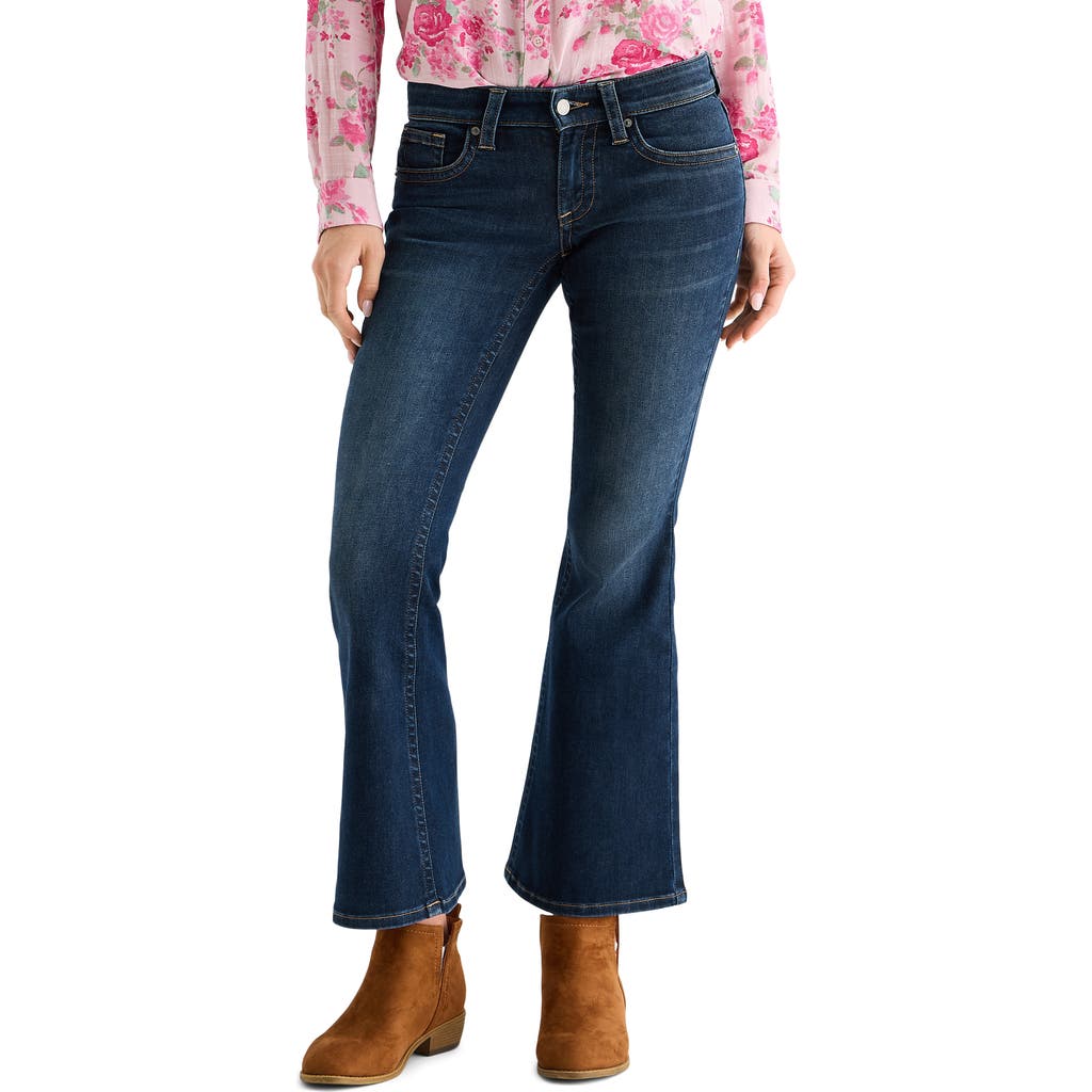 Lucky Brand Low Rise Ankle Flare Jeans In Blue