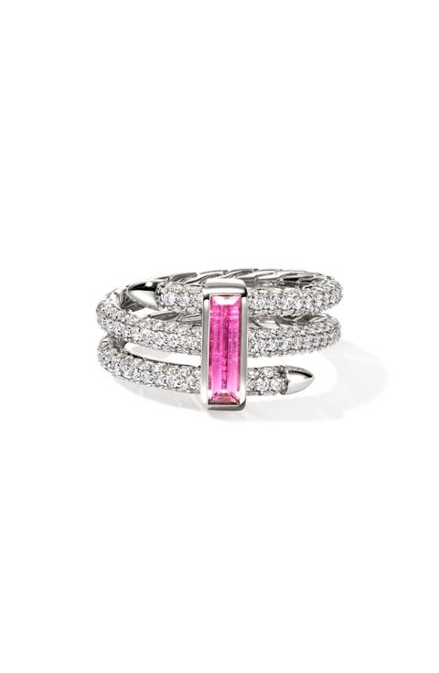 Artisan Series 18k Gold Rubellite & Diamond Spear Ring