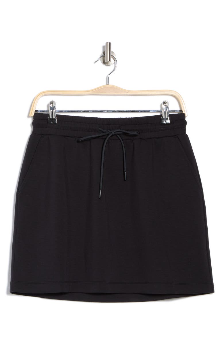 Z by Zella Whisper Knit Pocket Skirt, Alternate, color, Black