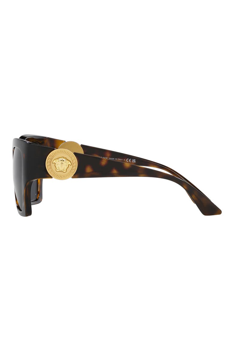 55mm Square Sunglasses, Alternate, color, HAVANA