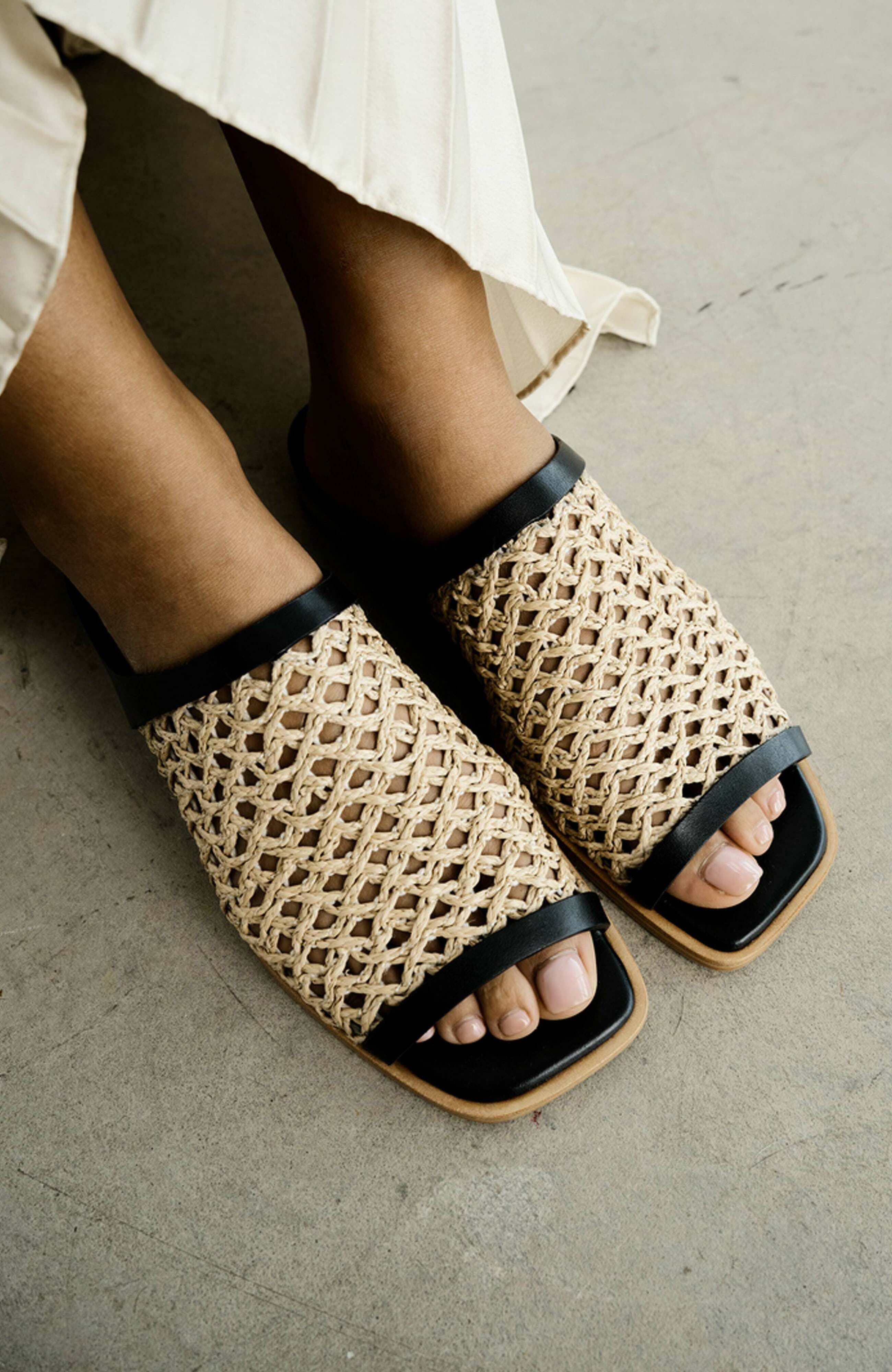 Daniella Shevel Alba Sandal, Alternate, color, Black