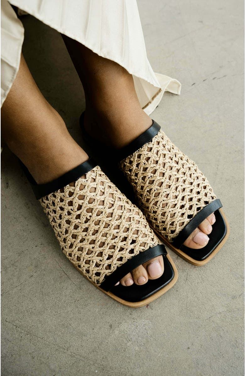 Daniella Shevel Alba Sandal, Alternate, color, Black