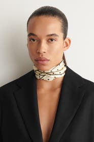 COS Polka-dot Silk Skinny Scarf