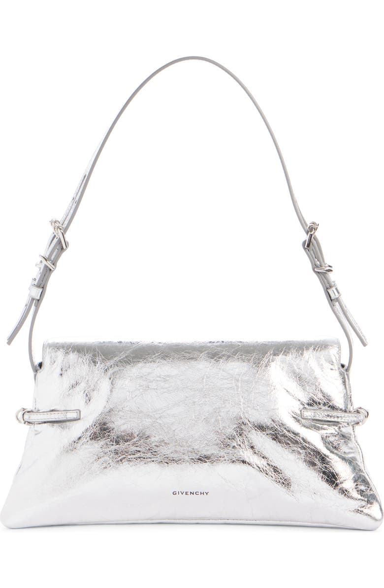 Givenchy Small Voyou Metallic Leather Shoulder Bag, Alternate, color,