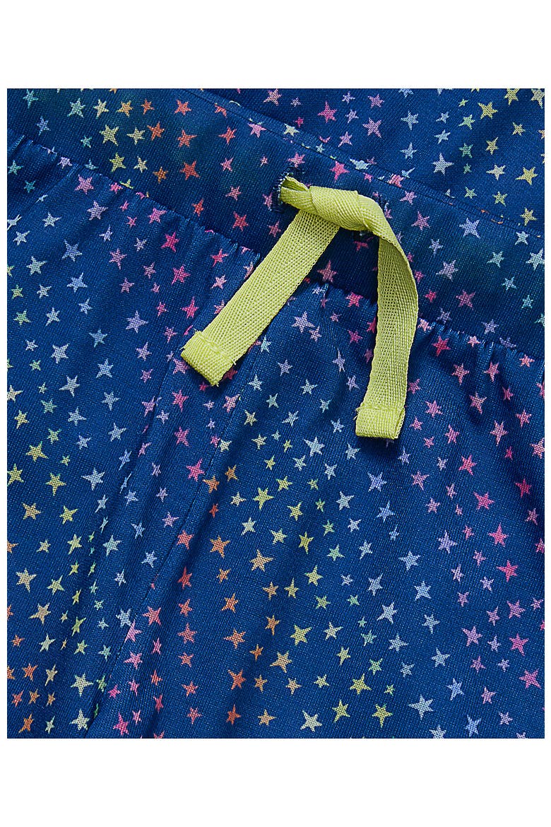 Girls Short Sleeve Tee and Shorts Pajama Set, Alternate, color, Stargazer/Copen Blue