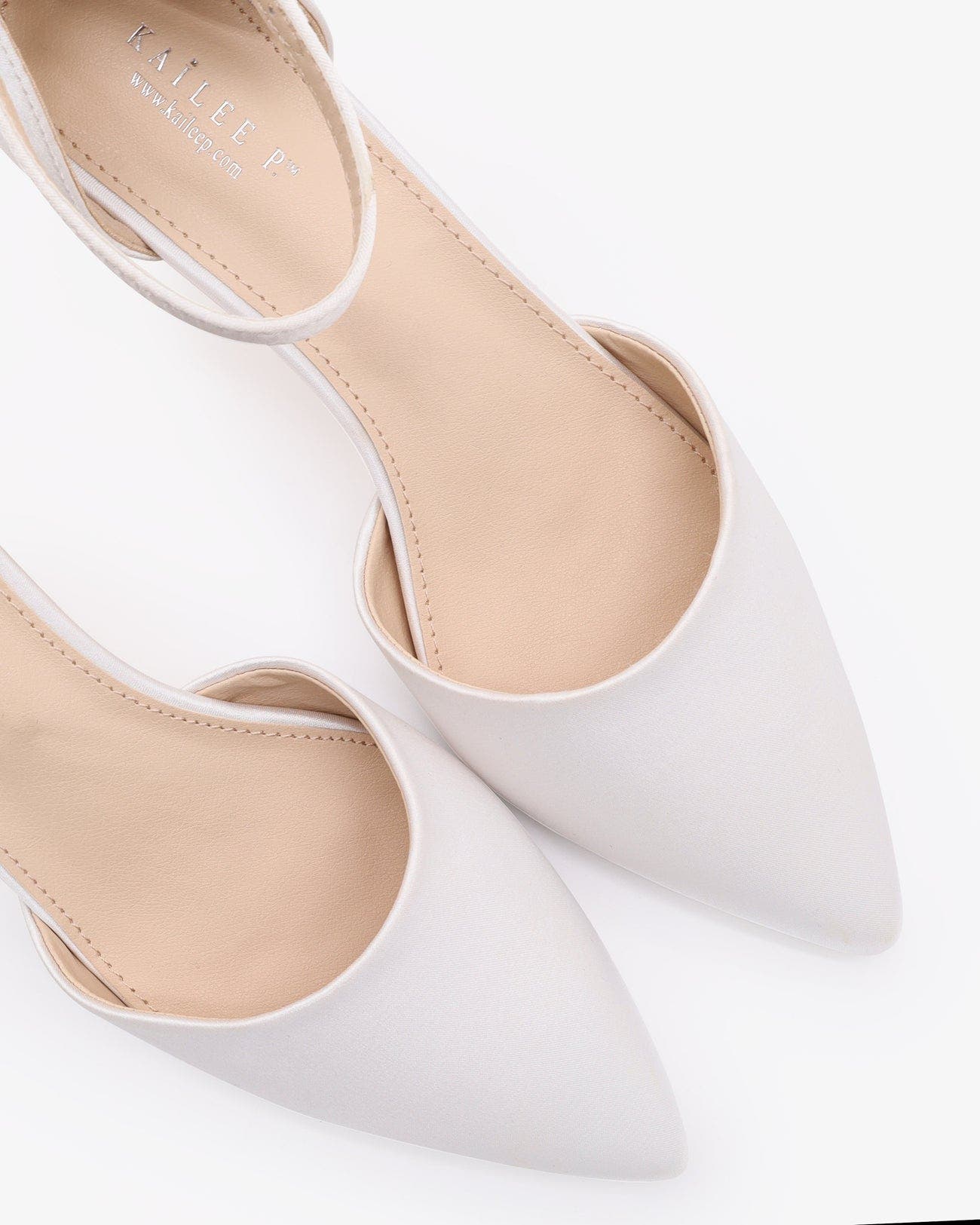 Kailee P Farah Satin Pointed Toe Kitten Heel (Women) | Nordstrom