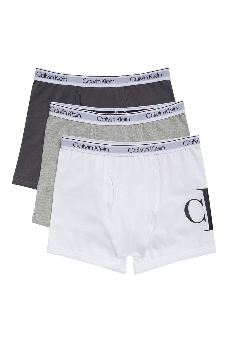 Kids' NYC Collection 3-Pack Assorted Stretch Cotton Boxer Briefs, Main, color, WHITE / HEATHER GRAY / MAGNET